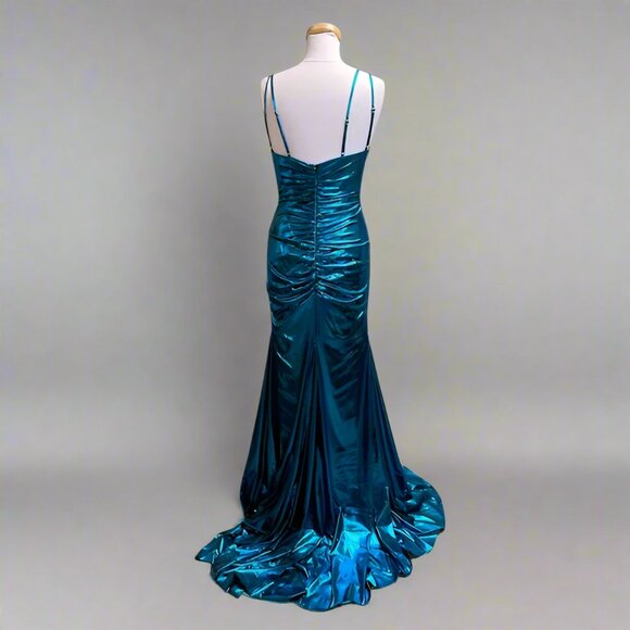 Alyce Paris ocean blue dress, size 12, NEW WITH TAGS! - Picture 2 of 3